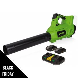 Souffleur de feuilles sans fil 40V + 2 Batteries lithium 4.0AH + Chargeur Double VITO