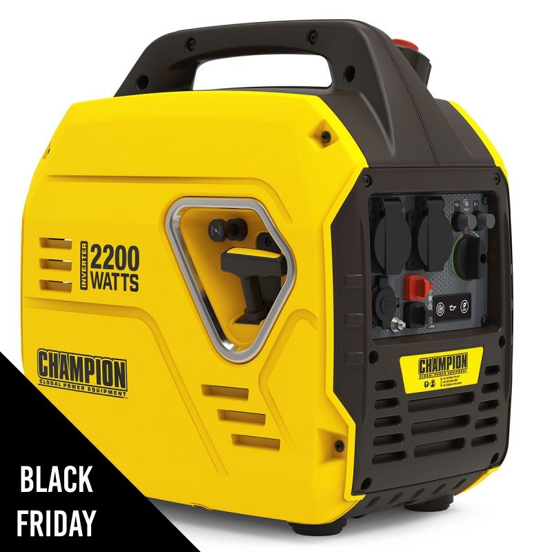 Groupe électrogène Silencieux 2200W Autonomie + 10 heures Générateur de courant de secours Inverter Portable CHAMPION
