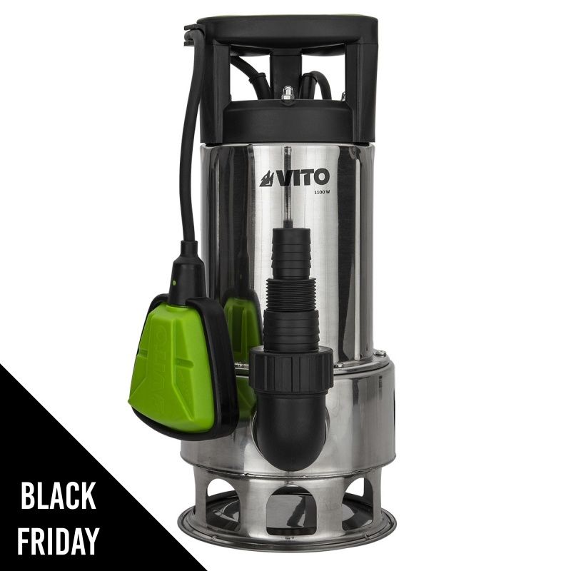 Pompe de relevage Eaux usées 110W Inox Égouts, Caves, eaux sanitaires VITO