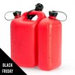 Bidon Jerrican Combiné 2 contenants 5L et 3L Bec verseur Poignée VITO