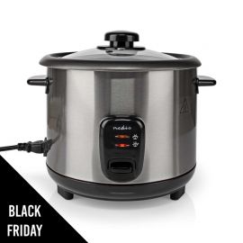 Cuiseur à Riz 1.5 Litre 500W Acier inoxydable anti-adhésif Bol amovible NEDIS
