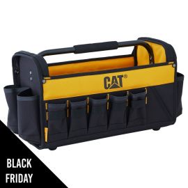 Sac à outils Ouvert avec poignée 12L Caterpillar Sac de travail 16 poches extérieures Polyester / PVC