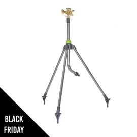 Arroseur de jardin rotatif sur trépied Alu Portée max 14 m VITO Raccord rapide