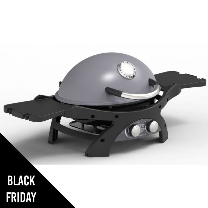 Barbecue à Gaz PIT BOSS 2 Grilles en fonte Cuisson 58 x 42.5 cm 2 Bruleurs Inox 2 Tablettes rabatables Thermomètre