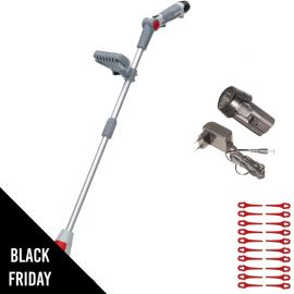Coupe bordure à batterie 12V Lithium 2,5Ah - Chargeur 12V - 20 Couteaux en nylon Inclus IKRA