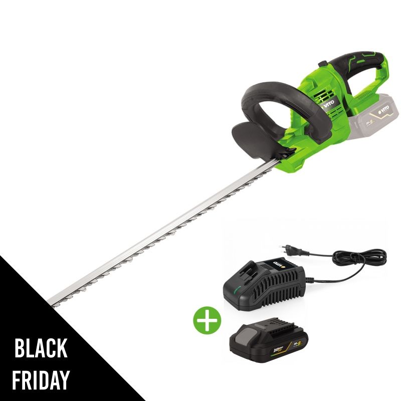 Taille Haies sans fil 20V Lame 51Cm + Batterie lithium 2AH + Chargeur Rapide VITO EGO LI