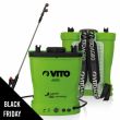 Pulvérisateur à batterie LITHIUM 12V- 8AH Pression 6 bars Cuve 16 Litres Autonomie 4h chargeur VITO