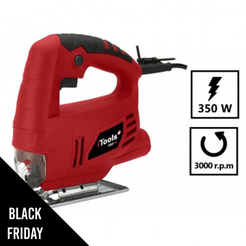 Scie sauteuse 350W Coupe à 45° Protection Lame et jeu de brosses ITOOLS