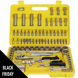 Reconditionné Coffret à douilles VITO 94 pièces Chrome vanadium 1/2" et 1/4"