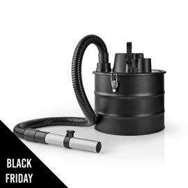 Aspirateur de cendres 18L 800 W sans sac – Filtre HEPA, Cendres chaudes et froides Idéal Cheminée, Poêle à bois& Barbecue NEDIS