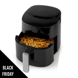 Friteuse Air fryer sans huile 4.5 Litres 1300W Numérique 40 - 220°C Minuterie 240 min Airfryer NEDIS