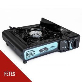 Sans malette Réchaud à gaz portable 2200W INTEC Etna Camping Randonnée Chantier Cartouche gaz Camping Allumage Piezo