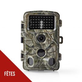 Camera de chasse nature 16MP Vision à 90° Détecteur de mouvement à 120° Portée 20m de jour et 15m de nuit Ecran LCD 2.4" NEDIS