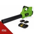Souffleur de feuilles sans fil 40V + 2 Batteries lithium 4.0AH + Chargeur Double VITO