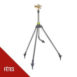 Arroseur de jardin rotatif sur trépied Alu Portée max 14 m VITO Raccord rapide