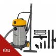 Aspirateur Eau et Poussières 1200W Cuve inox 40L Souffleur Prise intégrée 230V VITO