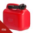 Bidon Essence 5 Litres Jerrican pour carburant VITO Bec verseur Poignée de transport