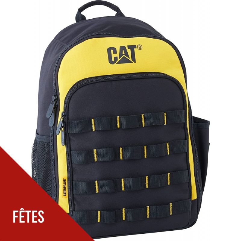 Sac à dos 21L - 3 poches ext + 19 poches Toile polyester Léger Caterpillar