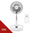 Ventilateur Silencieux Sans fil à Batterie Rechargeable 3.7V BLANC Pied pliable & Télescopique Télécommande Autonomie 24h Jocca