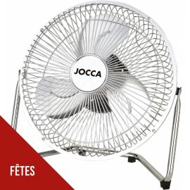 Ventilateur de Table 20W Compact Inclinable - Ventilateur portable 2 Vitesses - Débit d’Air Puissant & Faible Consommation Jocca