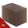 Lot de 10 Dalles de sol Clipsables Marron Taupe 116x76x3cm Polypropylène Revêtement de Sol Modulable 7.69m2 ARTPLAST