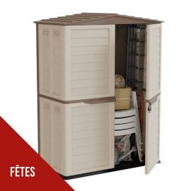 Abri de jardin Extérieur Beige 151 x 83 x 200cm - Cabanon de jardin avec plancher intégré ARTPLAST