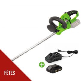 Taille Haies sans fil 20V Lame 51Cm + Batterie lithium 2AH + Chargeur Rapide VITO EGO LI