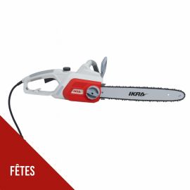 Tronçonneuse Électrique 2200W - Guide Lame 40 cm - Coupe rapide anti vibration, Lubrification auto - IKRA