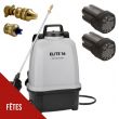 Pulvérisateur à Batterie 16L Professionnel 8 bar + 2 Batteries Lithium 14,4V- 2Ah + Chargeur - Jet 5m Jardin Toiture VOLPI