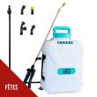 Pulvérisateur à batterie 20V 12L Batterie lithium 4.0Ah + 2 Lances Fibre et Inox + 4 buses INTEC