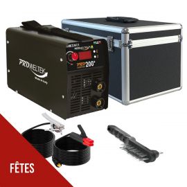 Poste à souder Inverter Numérique 200A PRO200+ Soudure 100% Continue Soudage Professionnel Garanti 3 ans Mallette PROWELTEK