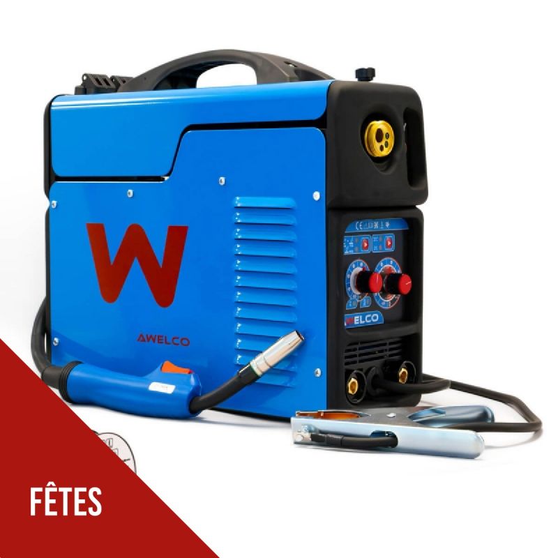 Poste à souder MultiProcédés 140A Soudage MMA - MIG gaz - TIG EASYMIG 180 AWELCO Soudure Professionnel