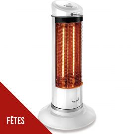 Chauffage Électrique Infrarouge PLEIN AIR 1200W – Tour Oscillante 180° avec Système Anti-basculement