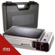 Jamais utilisé Plancha gaz portable 2300W Kemper plaque anti adhésive Valise de transport