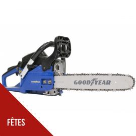 Reconditionnée et testée Tronçonneuse Thermique 41Cm3 Lame 40cm Système anti vibrations GOODYEAR