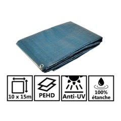 Toldo de Jardim 10x15m PEAD 150g/m² com Ilhós UNIVER DU