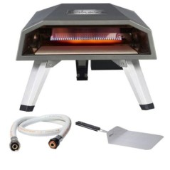 Four à Pizza à Gaz 4400W Ø 30 cm Allumage Piézo Cuisson