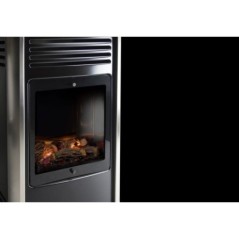 Estufa de gas 3.4 kW Negra 3 niveles de calefacción Gran