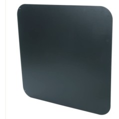 Placa de proteção quadrada 69x69 cm aço preto verniz 2 mm