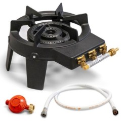 Réchaud à gaz en fonte 9.8 kW 2 brûleurs 4 pieds PROWELTEK