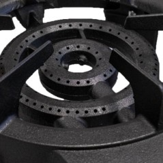 Gas Stove in Cast Iron 9.8 kW 2 Burners 4 Legs PROWELTEK