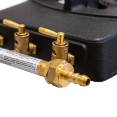 Fornello a gas in ghisa 9.8 kW 2 bruciatori 4 piedi PROWELTEK