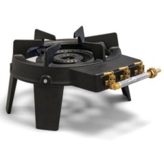 Hornillo de gas de hierro fundido 9.8 kW 2 quemadores 4 patas PROWELTEK