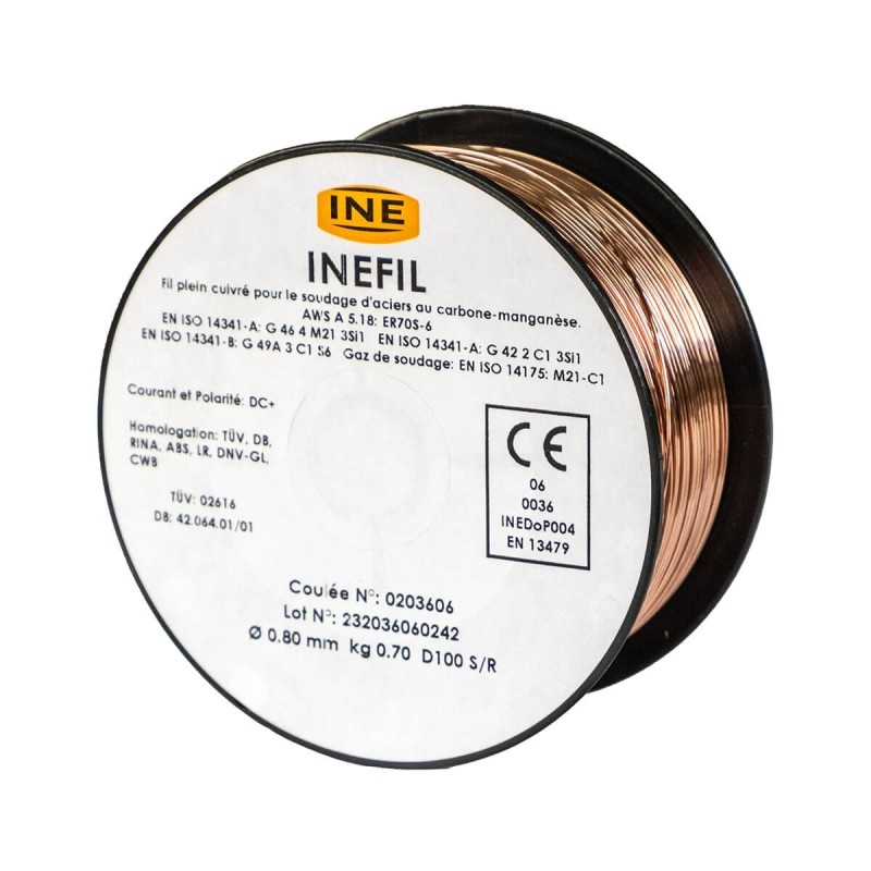 Fio de solda MIG aço SG2 0.8mm 700g bobina para soldagem