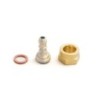 Kit di connessione gas 6x12 mm con regolatore Butano 28 mbar
