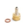 Kit di connessione gas 6x12 mm con regolatore Butano 28 mbar