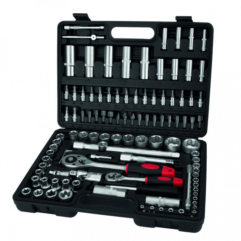 Coffret à douilles 108 pièces Chrome vanadium acier inoxydable malle