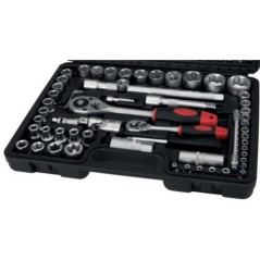 Set dopsleutels 108 stuks Chroom vanadium staal