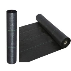 Zwarte worteldoek 105m x 10m polyethyleen 100g/m²