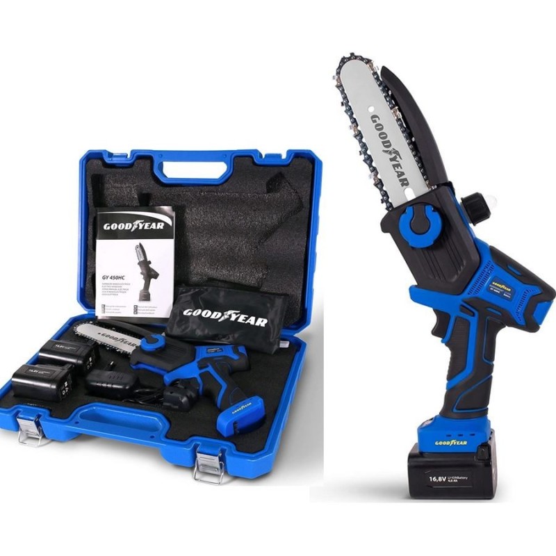 Mini Motosserra sem fio 168V 450W 7000 rpm Guia 6'' 2